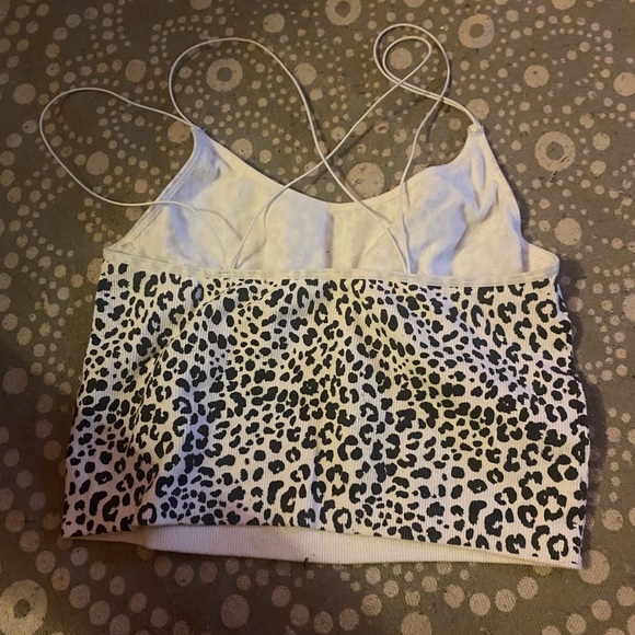 Cowprint, tight, crop top. - Picture 2 of 2